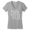 mama bear (2) Women's V-Neck T-Shirt