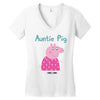 peppa pig auntie pig Women's V-Neck T-Shirt