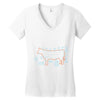 an exhaustive guide to cuts of meat Women's V-Neck T-Shirt