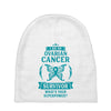I am a Ovarian Cancer Survivor - What's Your Superpower? Baby Beanies