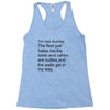 i'm not clumsy Racerback Tank