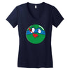 who watches the pizza Women's V-Neck T-Shirt