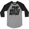 pray hustle repeat 3/4 Sleeve Shirt