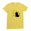Halloween Cat Ladies Fitted T-Shirt