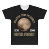 pluto the planet never forget All Over Men's T-shirt