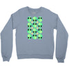 sad alien and daisy nineties grunge pattern Crewneck Sweatshirt