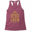 queens are born in 1978 Racerback Tank