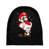 mario licking toad Baby Beanies