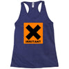 irritant symbol joke Racerback Tank
