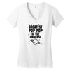 Greatest Pop Pop In The Universe Women's V-Neck T-Shirt