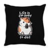 fat life Throw Pillow