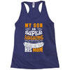 My Son Is Super Awesome His Mom Racerback Tank