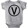 vegan symbol Baby Bodysuit