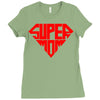 super mom 1 png Ladies Fitted T-Shirt