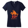 mega fire Women's V-Neck T-Shirt