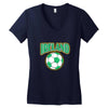 ireland soccer Women's V-Neck T-Shirt