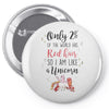 red head unicorn Pin-back button