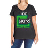 word muncher Ladies Curvy T-Shirt