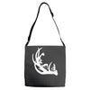 deer antler with buck forest Adjustable Strap Totes