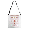 shiny sweater Adjustable Strap Totes