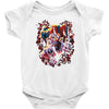 wicked jester skull Baby Onesie