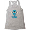 monster eye blue Racerback Tank