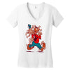 the flying spaghoofy monster Women's V-Neck T-Shirt
