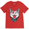 cat rock V-Neck Tee