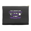 I Love Someone with Pancreatic Cancer to The Moon and Back to Infinity Accessory Pouches