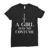 a girl has no costume Ladies Fitted T-Shirt