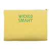 wicked smaht funny Accessory Pouches