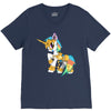 Robotic Baby Unicorn V-Neck Tee