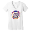 space cat Women's V-Neck T-Shirt