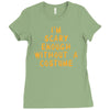 i'm scary enough Ladies Fitted T-Shirt