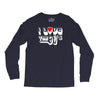 i love the 90's  musik dj fun Long Sleeve Shirts