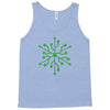 snowflake geek usb green Tank Top