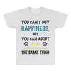 you can't buy happiness, but you can adopt a cat and that's pretty muc All Over Men's T-shirt