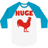 huge cock 3/4 Sleeve Shirt