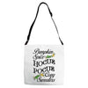pumpkin spice hocus pocus and cozy sweaters Adjustable Strap Totes