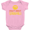 crazy about swahili Baby Onesie