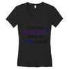 drop everything Women's V-Neck T-Shirt