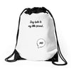 Say Hello to My Little Friend Drawstring Bags