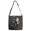 pulp fiction caricature ideal birthday gift present Adjustable Strap Totes