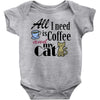 coffee cat Baby Bodysuit