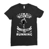 simple man running Ladies Fitted T-Shirt