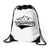 Going To The Mountains Is Going Home Drawstring Bags
