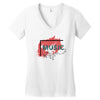Music Women's V-Neck T-Shirt