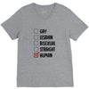 Lgbt Checklist V-Neck Tee