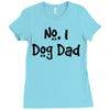 number one dog dad Ladies Fitted T-Shirt