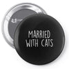 married with cats Pin-back button